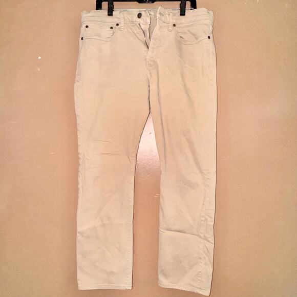 J. Crew Men's Straight Leg Khaki Jeans in Tan - Size 34/30 - Picture 1 of 10